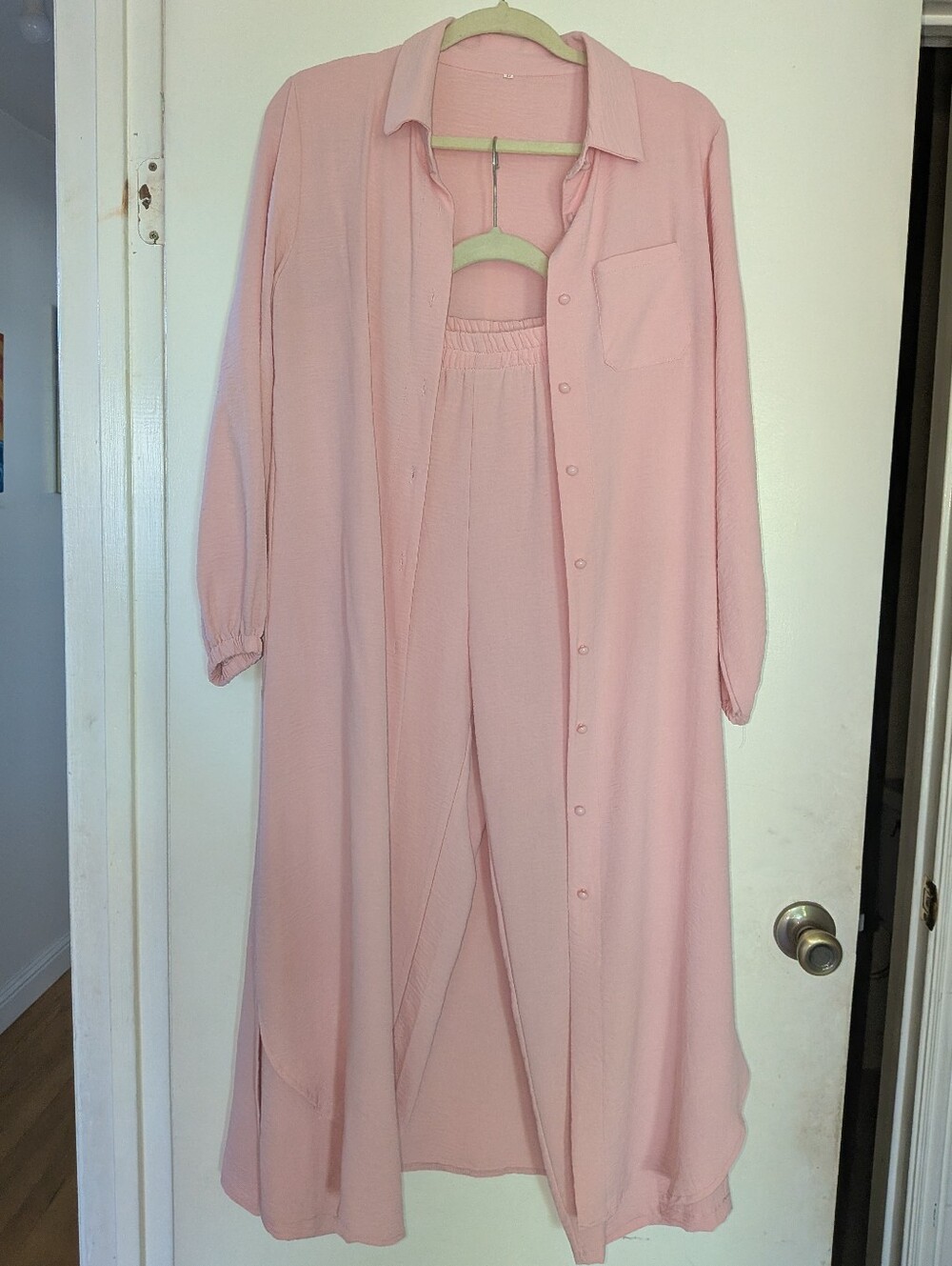 Light Pink Tunic Matching Pant Set